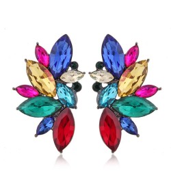 occidental style fashion  Metal shine branches and leaves personality temperam..