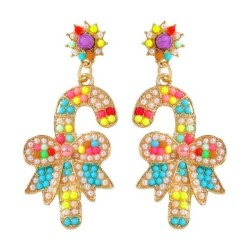 christmas earrings  luxurious fully-jewelled christmas earrings  sweet lovely ..