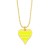 occidental style brief love enamel heart-shaped necklace clavicle chain woman Stripe love pendantnky