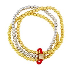 occidental style creative personality fashionins trend bracelet Metal beads mu..