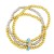 occidental style creative personality fashionins trend bracelet Metal beads multilayer braceletbre