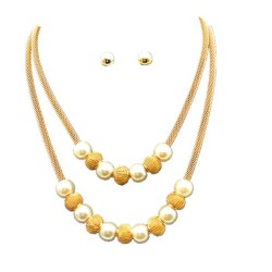 occidental style fashion Double layer Pearl necklace woman style brief establi..