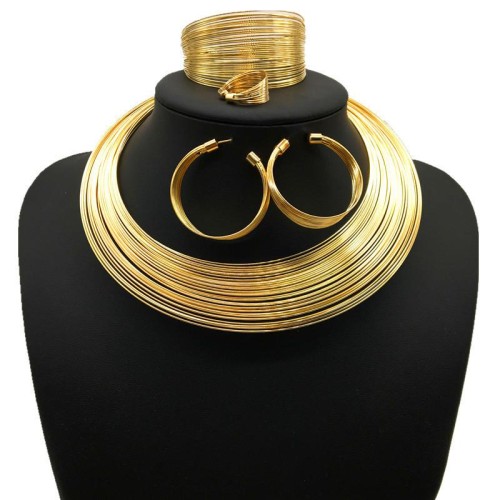  day bride necklace set Alloy more Collar four necklace suit