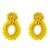 occidental style Bohemia geometry Round drop beads earringsins creative personality weave earringery
