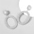 occidental style brief fashion Alloy diamond glass diamond Round geometry earrings women super Earringearrings