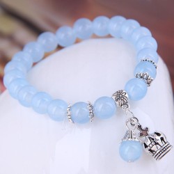 Korean style fashion  sweetOL all-Purpose Metal crown personality bracelet