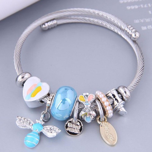 occidental style fashion  Metal all-Purpose sweet samll pendant accessories temperament bangle