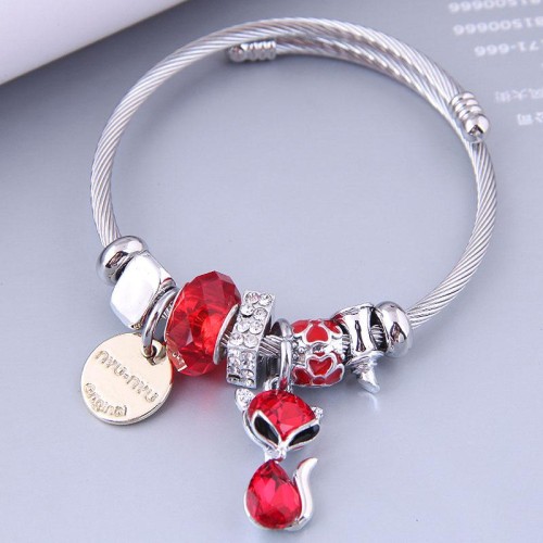 occidental style fashion  Metal all-Purpose watch-face  cat pendant accessories temperament bangle