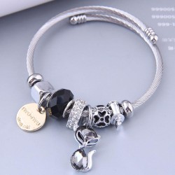 occidental style fashion  Metal all-Purpose watch-face  cat pendant accessorie..