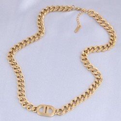 fine occidental style fashion concise MetalD Word temperament necklace