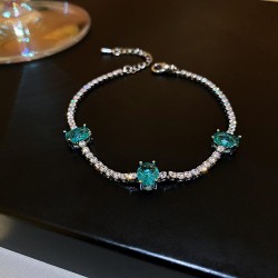 Korea crystal diamond braceletf blue fashion atmospheric spring wind woman
