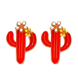 occidental style  print creative personality wind enamel Earring