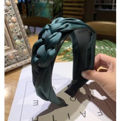 Korean style pure color Headband width Cloth brief twisted Headband woman head..