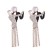 occidental style  personality cartoon retro exaggerating tassel diamond earring woman