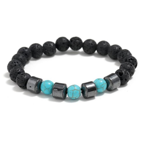 fashion man beads bracelet occidental style retro elasticity