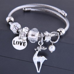 fashion  Metal all-PurposeLOVE  fawn pendant accessories temperament bangle