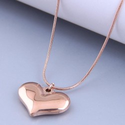 fine Korean style fashion sweetOL concise big Peach heart titanium steel perso..