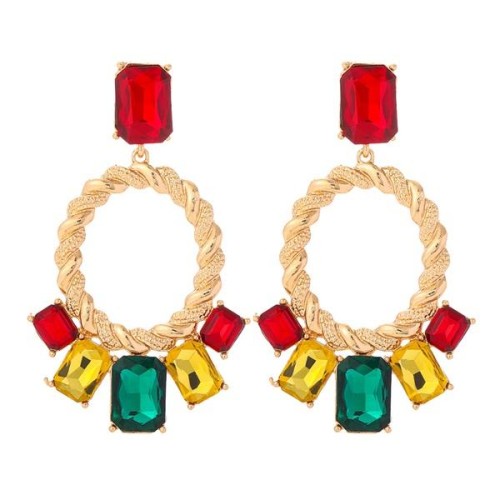 occidental style exaggerating temperament drop Acrylic earrings woman fashion retro temperament Earringearrings