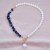 occidental style crystal gravel clavicle chain Pearl pendant necklace woman multicolor splice Pearl necklace