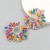 occidental style Alloy diamond Rhinestone sun flower earrings woman super arringearrings
