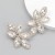 super claw chain series Alloy diamond glass diamond leaves earrings woman occidental style exaggerating arringear