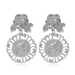 brief temperament wind retro palace wind earrings apan and Korea fashion exagg..