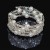 occidental style fashion multilayer Pearl diamond twining bracelet woman Korean style bride Pearl bangle