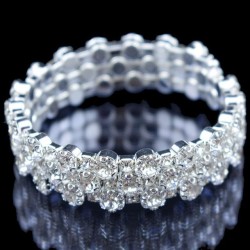 occidental style  brief square bride Rhinestone bangle  noble multilayer zirco..