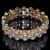 occidental style  brief square bride Rhinestone bangle  noble multilayer zircon fully-jewelled bracelet