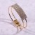 occidental style  brief square bride Rhinestone bangle  noble multilayer zircon fully-jewelled bracelet