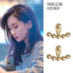 same style earrings Metal ear studins personality samll high Earring