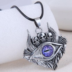 occidental style fashion Metal retro skull  eyes accessories trend man retro e..