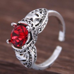 occidental style retro concise mosaic accessories personality opening ring