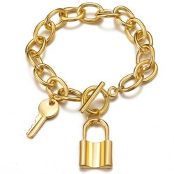 new chain keylock pendant Anklet creativeins wind personality Alloy Anklet