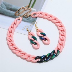 occidental style exaggerating temperament candy colors color ethylic acid Acry..