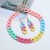 occidental style exaggerating temperament candy colors color ethylic acid Acrylic chain personality necklace
