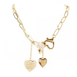 occidental style fashion  gold chain Alloy heart-shaped pendant necklace  punk..