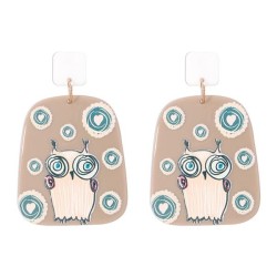 occidental style earrings woman  lovely cartoon owl long deer ear stud creativ..