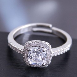 fine  Korean style fashion sweetOL brief embed Zirconium personality temperame..