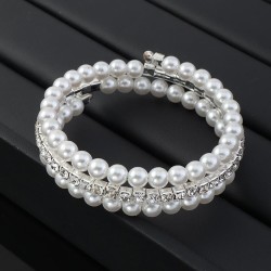  occidental style bride  temperament fully-jewelled opening elasticity bangle ..