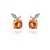 I wind  lovely tropical fruits ear stud woman diamond Earring earrings style