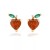 I wind  lovely tropical fruits ear stud woman diamond Earring earrings style