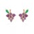 I wind  lovely tropical fruits ear stud woman diamond Earring earrings style