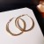 retro circle earrings occidental style exaggerating Metal circle wind fashion personality woman earrings arring