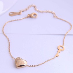 fine Korean style fashion sweetOL concise titanium steel personality Anklet