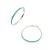 summer personality exaggerating beads Alloy earrings occidental style circle thin earrings