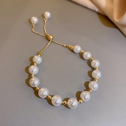 Korea brief wind tassel Pearl bracelet temperament all-Purpose fashion woman