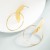new occidental style personality Irregular big circle earrings woman fashion Metal wind circle ear stud