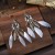 ethnic style hollow long style feather earrings Bohemia wind leaves Earring color enamel