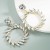 earring occidental style fashion Metal bright Round branches and leaves exaggerating ear stud earringsins Earrin